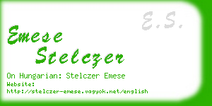 emese stelczer business card